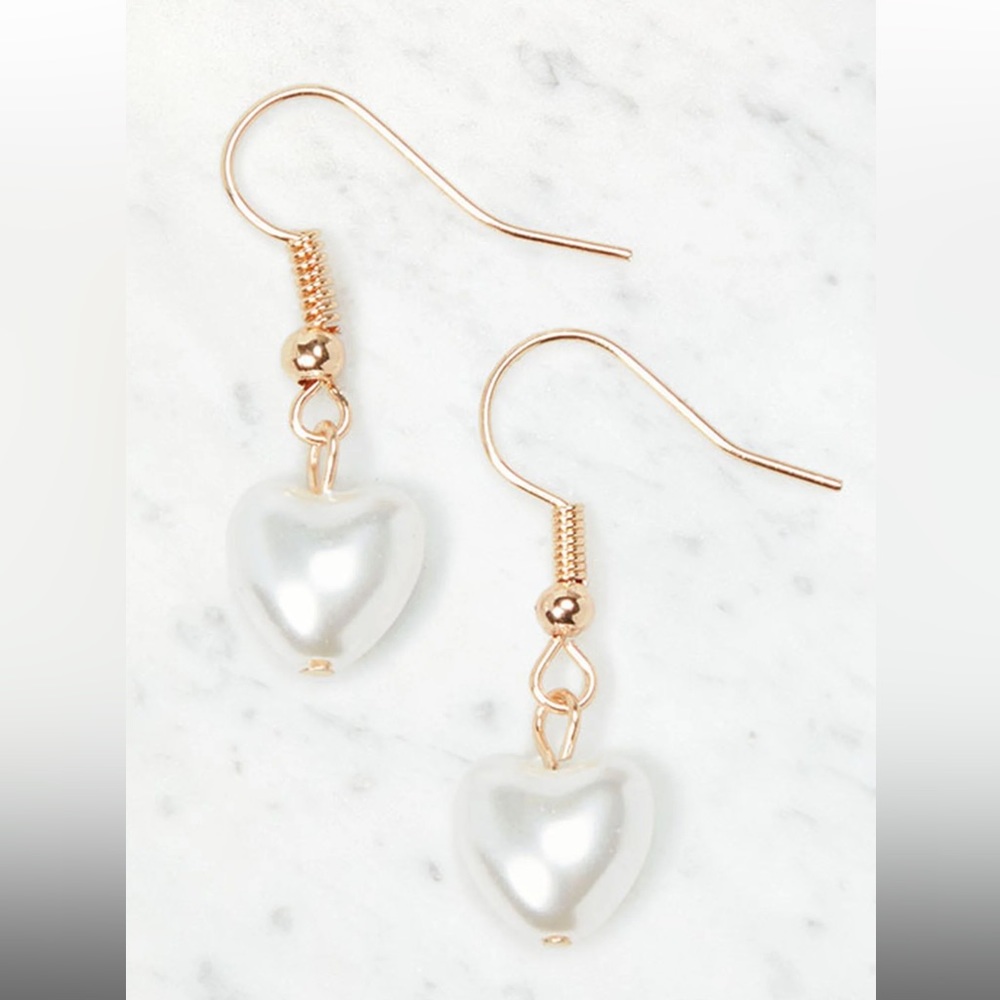 Gold Heart Earrings